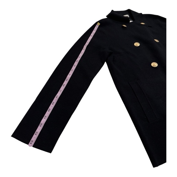 J. Crew Warwick sweater blazer Mid Thigh in Black Oversized XS, S Style CB927 - Picture 6 of 15